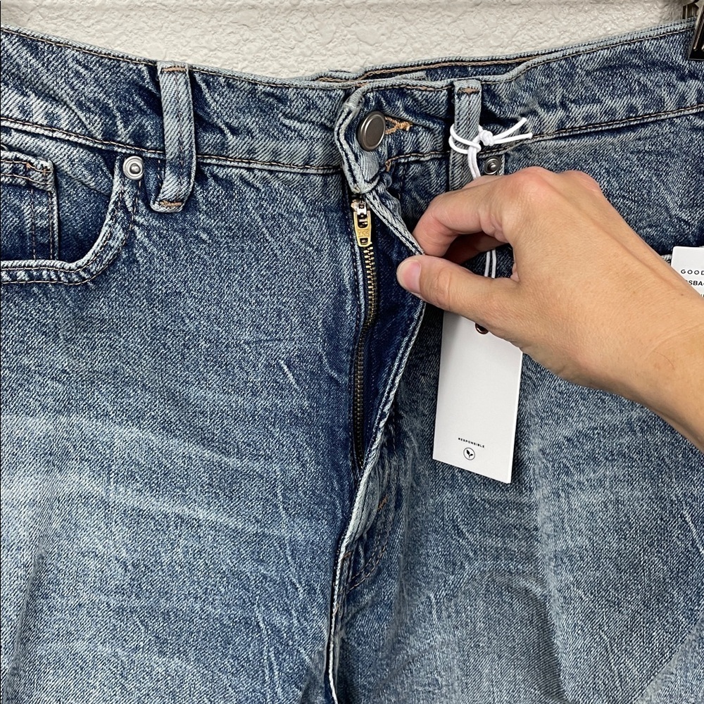NWT Good American Good Extreme Barrel Jeans High Rise Wide Loose Indigo Sz 10 30 - Picture 6 of 15